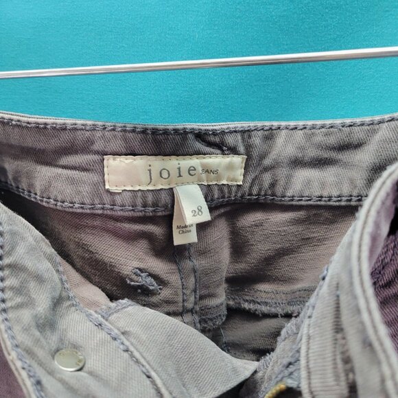 Joie Grey Park Skinny Pants Size 28 Cotton Lyocell Spandex - Picture 5 of 8